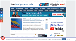 Desktop Screenshot of parainmigrantes.info